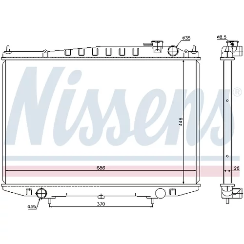 Chladič motora 67356 /NISSENS/ - obr. 4