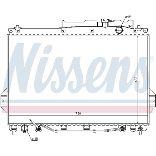 Chladič motora 67527 /NISSENS/ - obr. 4