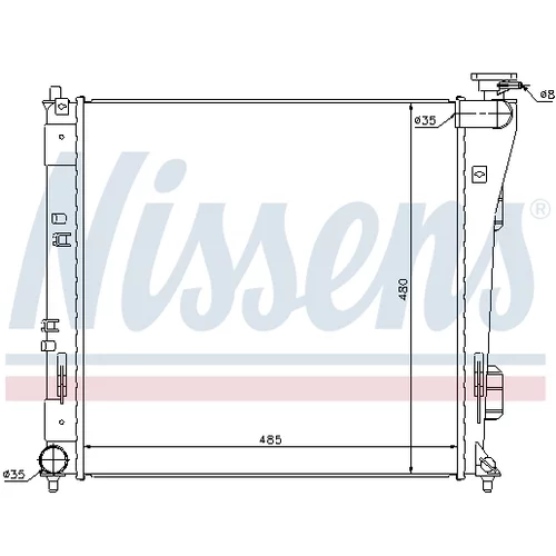 Chladič motora 67606 /NISSENS/ - obr. 4