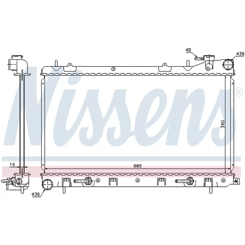 Chladič motora 67715 /NISSENS/ - obr. 5