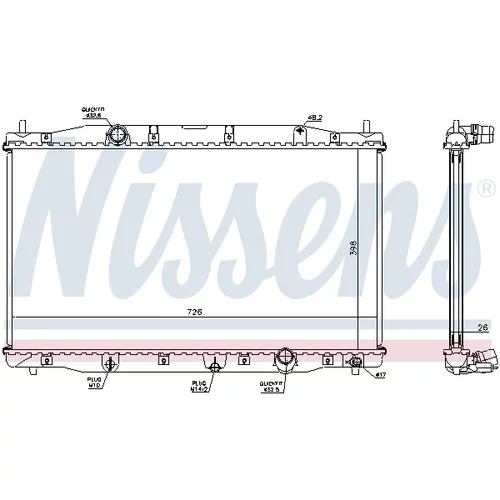 Chladič motora 68092 /NISSENS/ - obr. 4