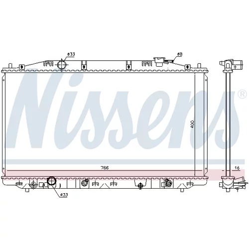 Chladič motora 68096 /NISSENS/ - obr. 7