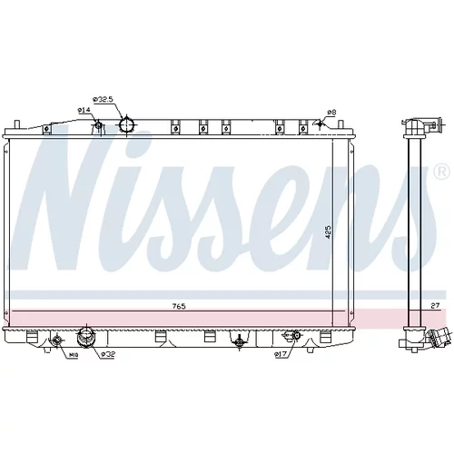 Chladič motora 68137 /NISSENS/ - obr. 4