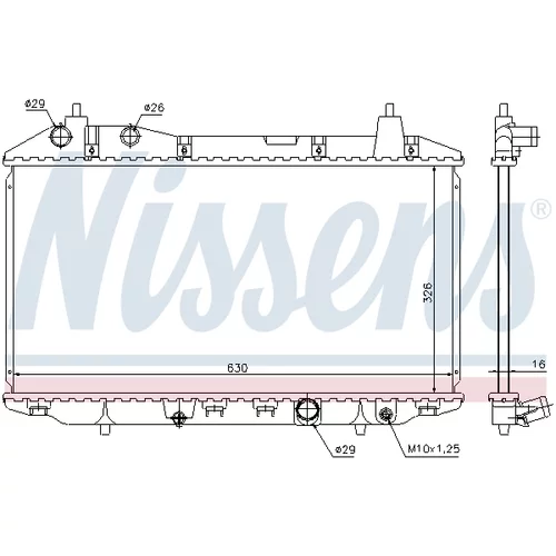 Chladič motora 68147 /NISSENS/ - obr. 4