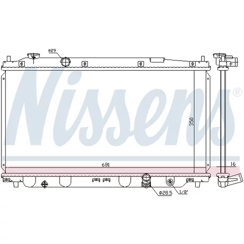 Chladič motora 68150 /NISSENS/ - obr. 4