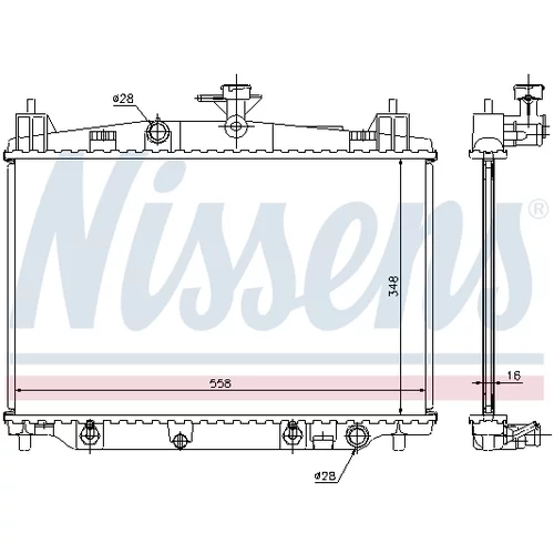 Chladič motora 68505 /NISSENS/ - obr. 4