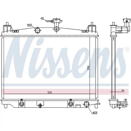 Chladič motora 68538 /NISSENS/ - obr. 4