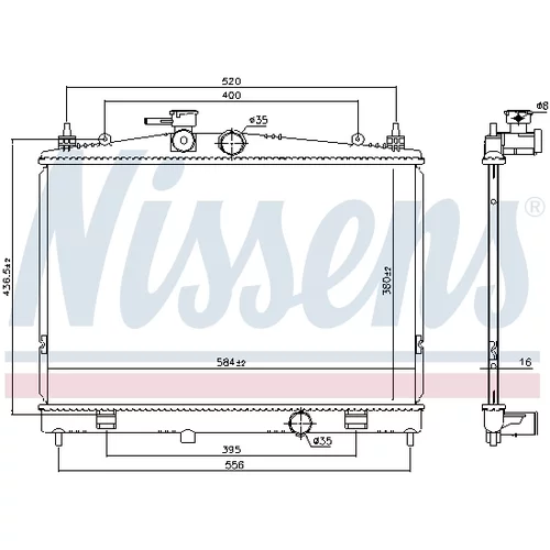 Chladič motora 68735 /NISSENS/ - obr. 4