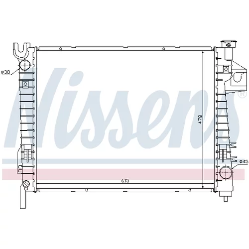 Chladič motora 69018 /NISSENS/ - obr. 4