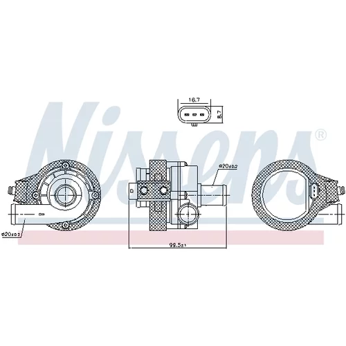 Vodné čerpadlo, chladenie motora 831091 /NISSENS/ - obr. 6