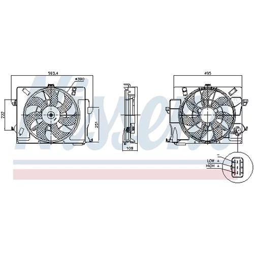 Ventilátor chladenia motora 850049 /NISSENS/ - obr. 5