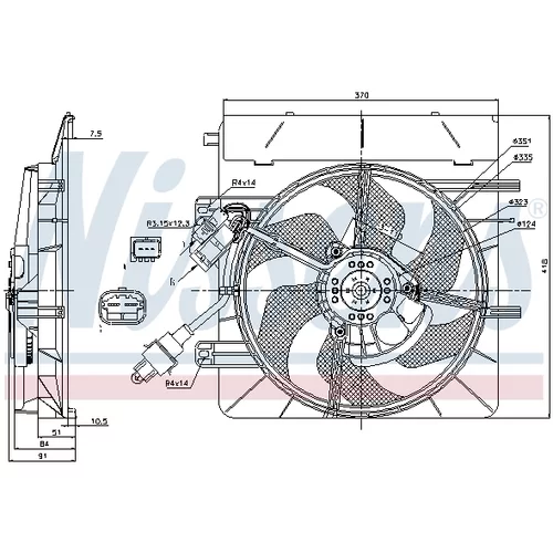 Ventilátor chladenia motora 85307 /NISSENS/ - obr. 6