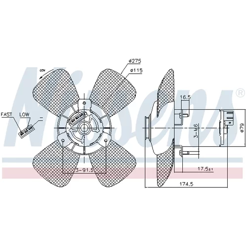 Ventilátor chladenia motora 85801 /NISSENS/ - obr. 5