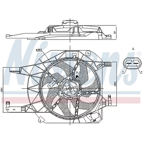 Ventilátor chladenia motora 85883 /NISSENS/ - obr. 5