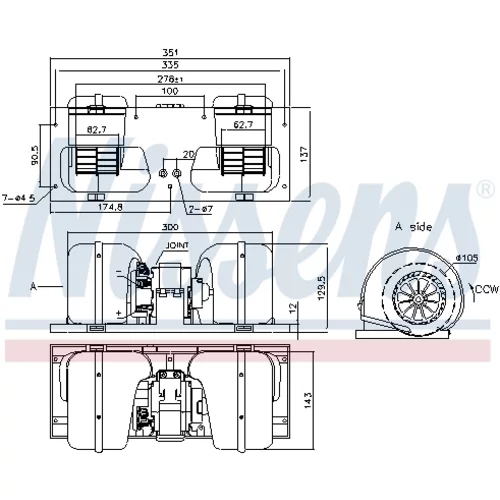 Vnútorný ventilátor 87141 /NISSENS/ - obr. 4