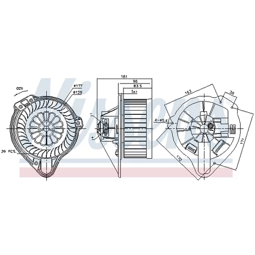 Vnútorný ventilátor 87170 /NISSENS/ - obr. 5