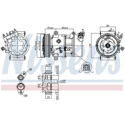 Kompresor klimatizácie 89053 /NISSENS/ - obr. 8
