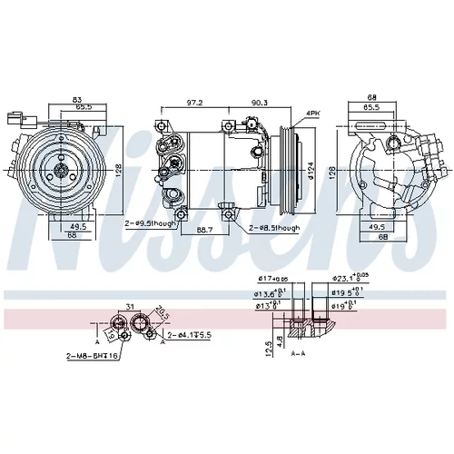 Kompresor klimatizácie 890877 /NISSENS/ - obr. 5