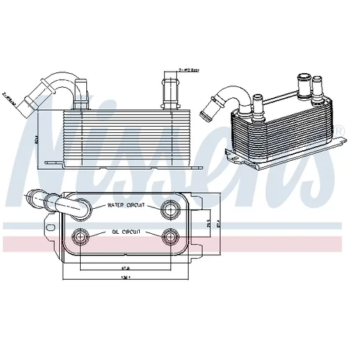 Chladič oleja automatickej prevodovky 90661 /NISSENS/ - obr. 5