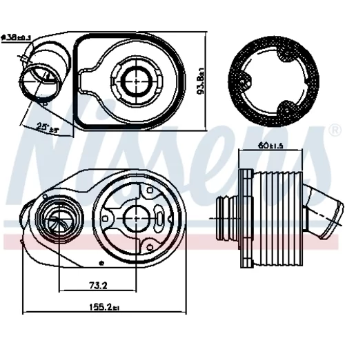 Chladič motorového oleja 90888 /NISSENS/ - obr. 5