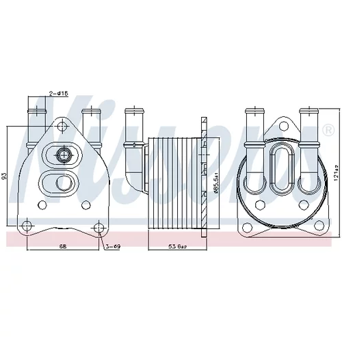 Chladič oleja automatickej prevodovky 91123 /NISSENS/ - obr. 4