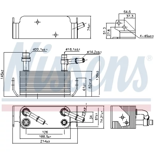 Chladič oleja automatickej prevodovky 91280 /NISSENS/ - obr. 5