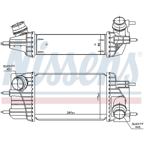 Chladič plniaceho vzduchu 961433 /NISSENS/ - obr. 5