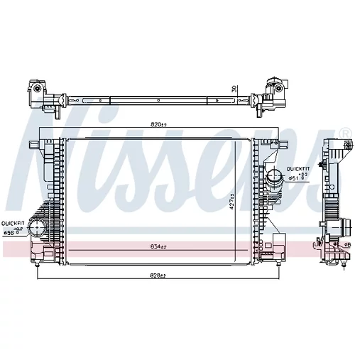 Chladič plniaceho vzduchu 961560 /NISSENS/ - obr. 4