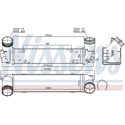 Chladič plniaceho vzduchu 96337 /NISSENS/ - obr. 5