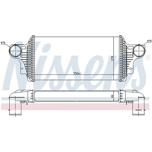 Chladič plniaceho vzduchu 96438 /NISSENS/ - obr. 4