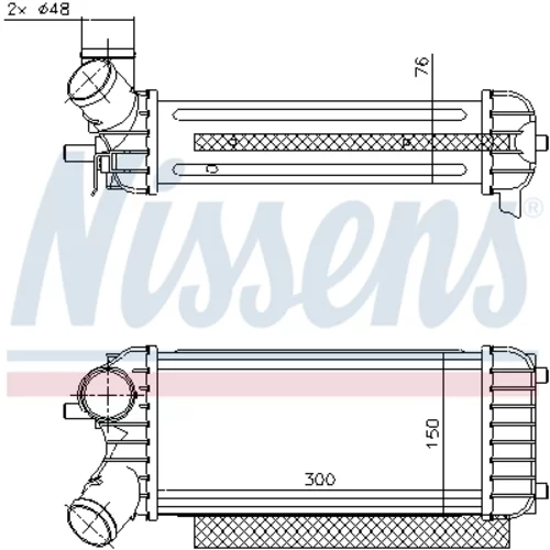 Chladič plniaceho vzduchu 96491 /NISSENS/ - obr. 6