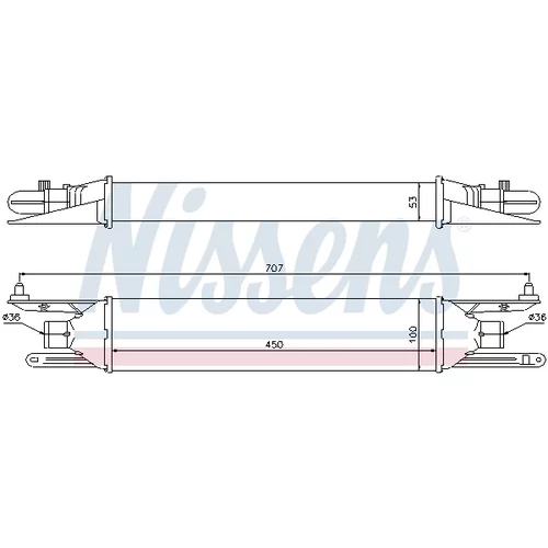 Chladič plniaceho vzduchu 96604 /NISSENS/ - obr. 5