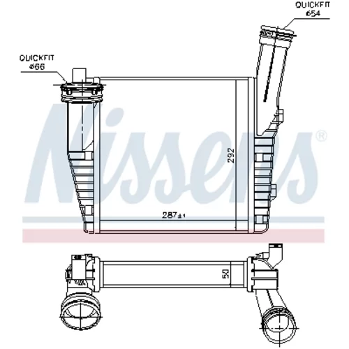Chladič plniaceho vzduchu 96611 /NISSENS/ - obr. 4