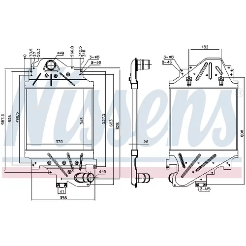 Chladič plniaceho vzduchu 96791 /NISSENS/ - obr. 4