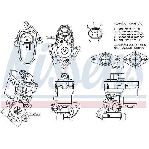 EGR ventil 98151 /NISSENS/ - obr. 4