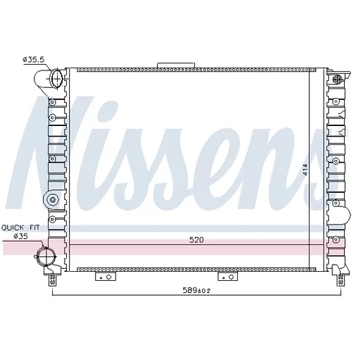 Chladič motora 60049 /NISSENS/ - obr. 4