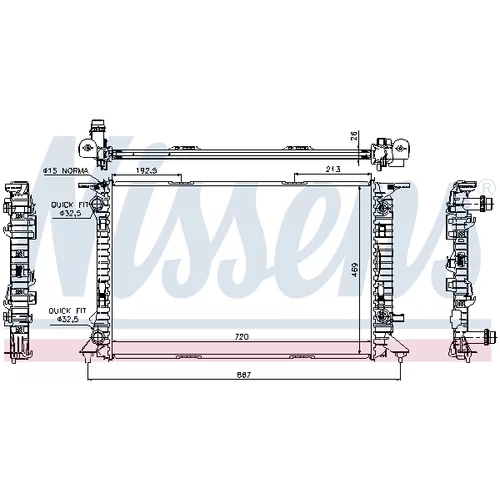 Chladič motora 60321 /NISSENS/ - obr. 5