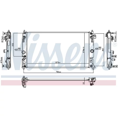 Chladič motora 606394 /NISSENS/ - obr. 4