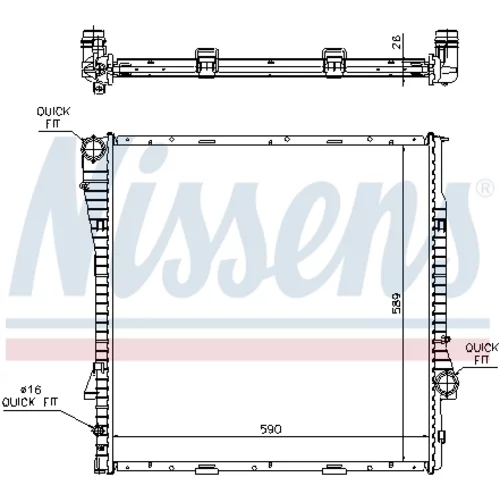 Chladič motora 60788A /NISSENS/ - obr. 6
