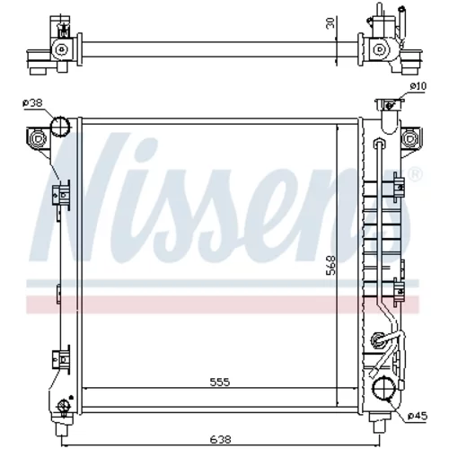 Chladič motora 60998 /NISSENS/ - obr. 6