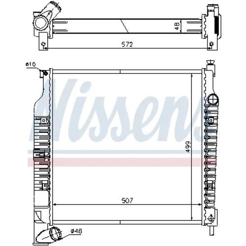Chladič motora 61021A /NISSENS/ - obr. 5