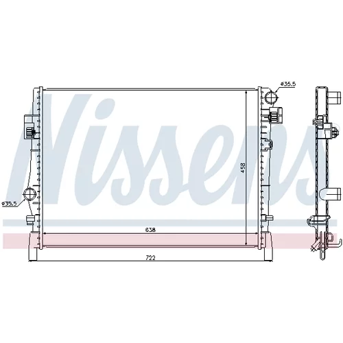 Chladič motora 61027 /NISSENS/ - obr. 4