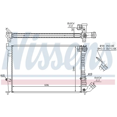 Chladič motora 61338A /NISSENS/ - obr. 4