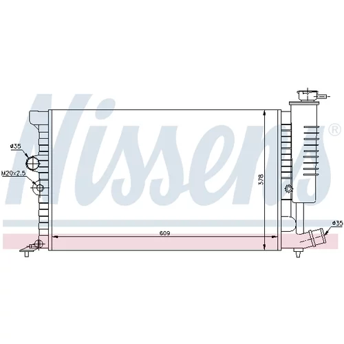 Chladič motora 61399A /NISSENS/ - obr. 4