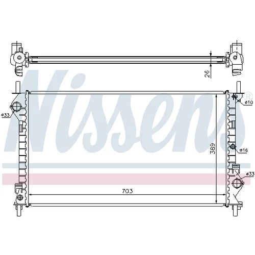 Chladič motora 62021A /NISSENS/ - obr. 6
