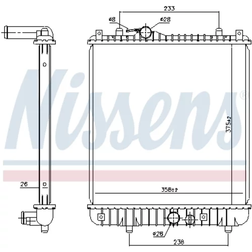 Chladič motora 630787 /NISSENS/ - obr. 4