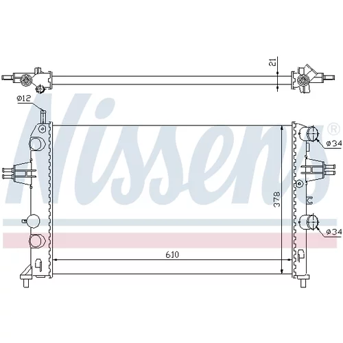 Chladič motora 63091 /NISSENS/ - obr. 5