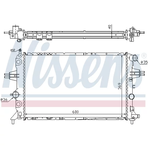 Chladič motora 63249A /NISSENS/ - obr. 4