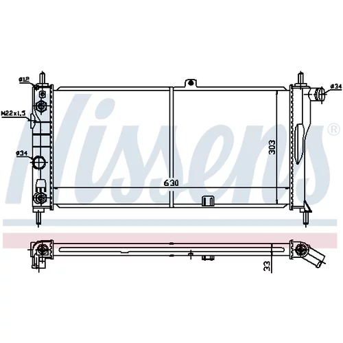 Chladič motora 632751 /NISSENS/ - obr. 4
