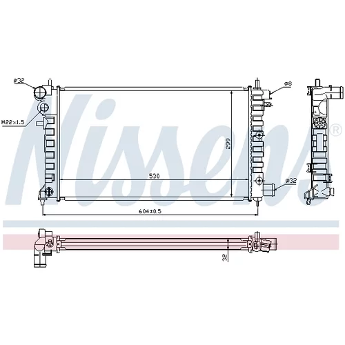 Chladič motora 63576A /NISSENS/ - obr. 5